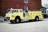 Photo of King-Seagrave serial 72023, a 1973 Ford pumper of the Guelph Fire Department in Ontario.