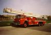 Photo of King-Seagrave serial 73038, a 1975 Ford Snorkel of the Newmarket Fire Department in Ontario.