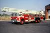 Photo of King-Seagrave serial 73050, a 1975 Ford platform of the Cornwall Fire Department in Ontario.