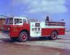 King-Seagrave delivery photo of serial 73064, a 1974 Ford pumper of the Mersea, Romney and Wheatley Fire Department in Ontario.