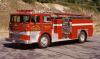 Photo of Thibault serial T73-170, a 1973 Custom pumper of the Kootenay Boundary Fire Department in British Columbia.