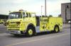 Photo of a 1974 GMC Thibault pumper of the Hamilton Fire Department in Ontario.